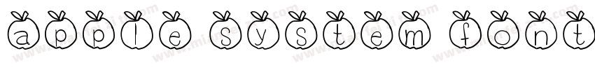 apple system font字体转换